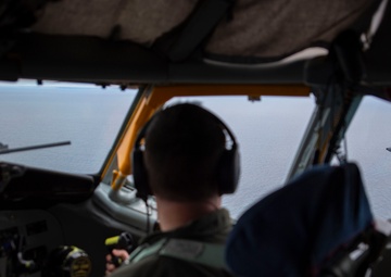 Grissom KC-135R Executes Training Flight