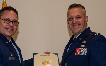Captain Anthony Cole promotes to Major