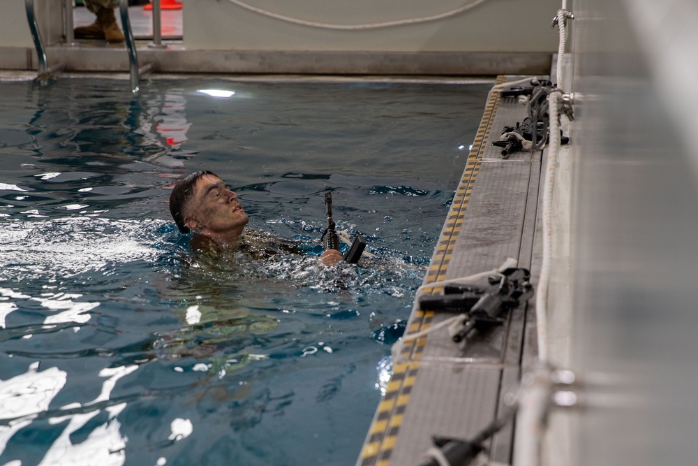 Best Squad Competition- Combat Water Survival Test