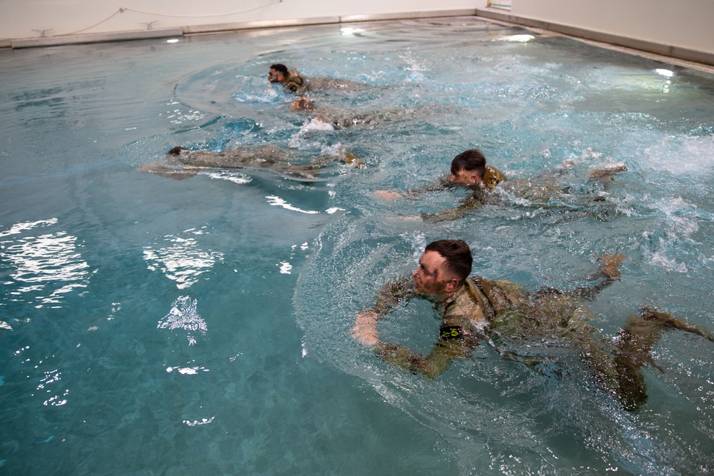 Best Squad Competition- Combat Water Survival Test