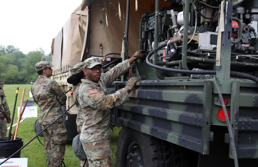 369th Conduct Chemical Biological Radiological Nuclear (CBRN) Training At Fort Indintown Gap