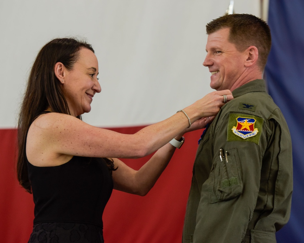 147th Attack Wing Commander, Col. Bif French retires. Col. Sandie Pynes Steps into Position