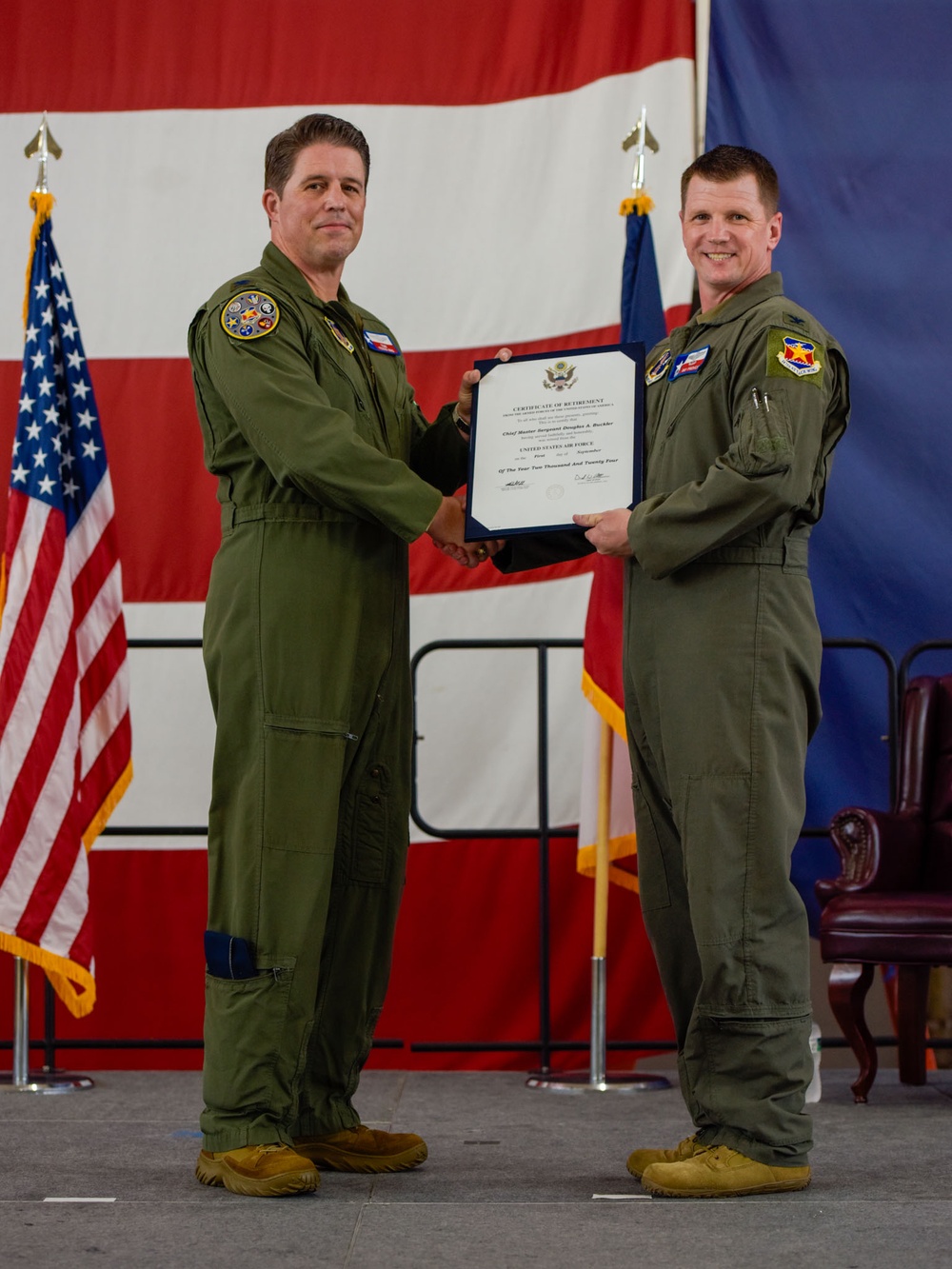 147th Attack Wing Commander, Col. Bif French retires. Col. Sandie Pynes Steps into Position