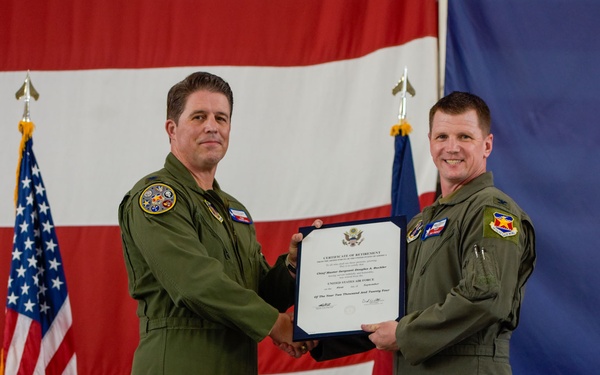 147th Attack Wing Commander, Col. Bif French retires. Col. Sandie Pynes Steps into Position