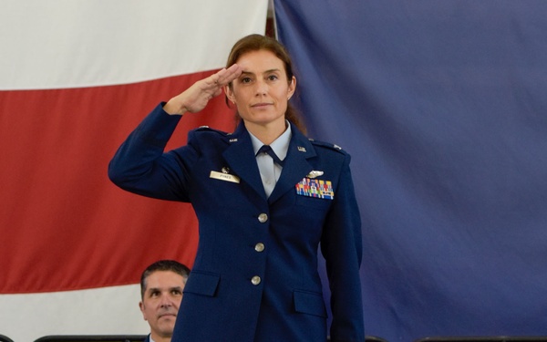 147th Attack Wing Commander, Col. Bif French retires. Col. Sandie Pynes Steps into Position