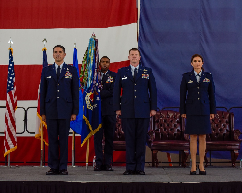 147th Attack Wing Commander, Col. Bif French retires. Col. Sandie Pynes Steps into Position