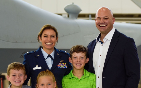 147th Attack Wing Commander, Col. Bif French retires. Col. Sandie Pynes Steps into Position