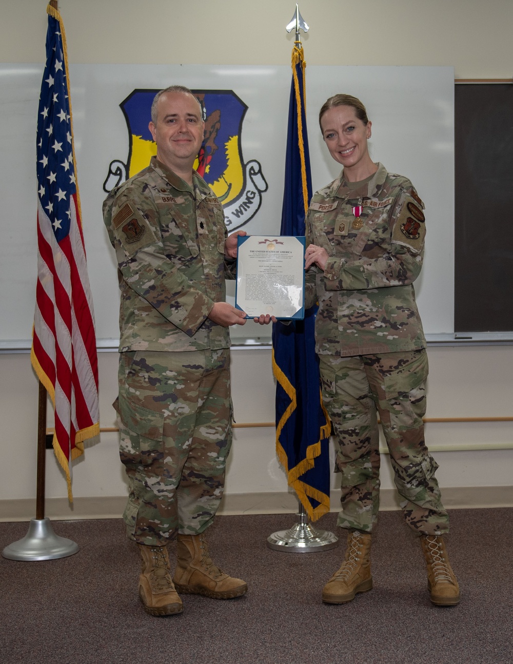 Porter Receives Meritorious Service Medal
