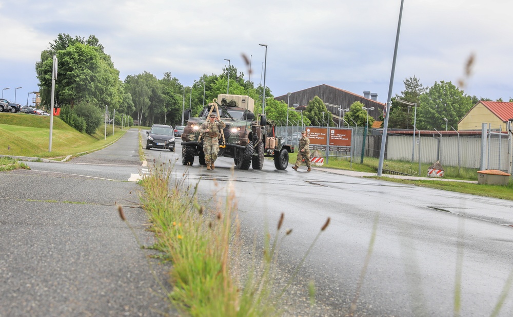 2CR Soldiers convoy to Hungry for Saber Guardian 25