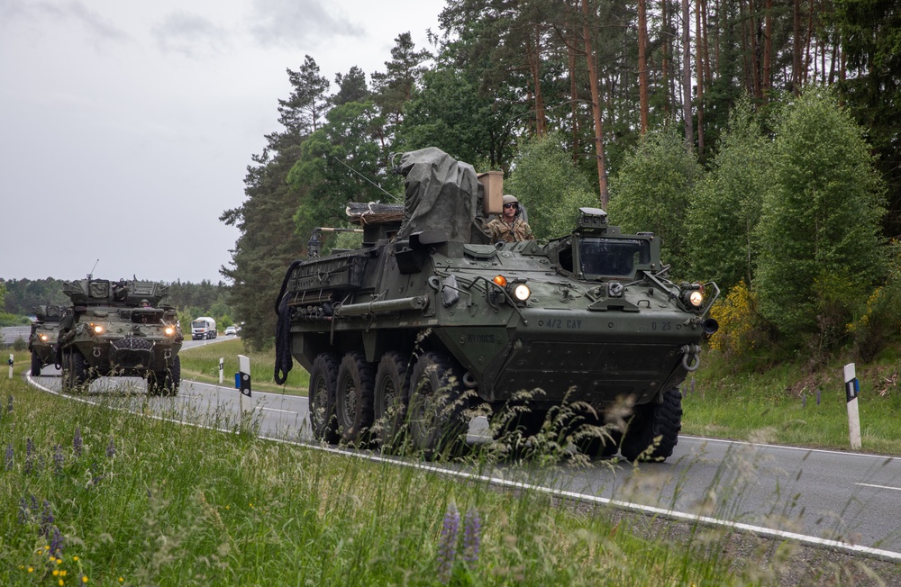 2CR Soldiers convoy to Hungry for Saber Guardian 25