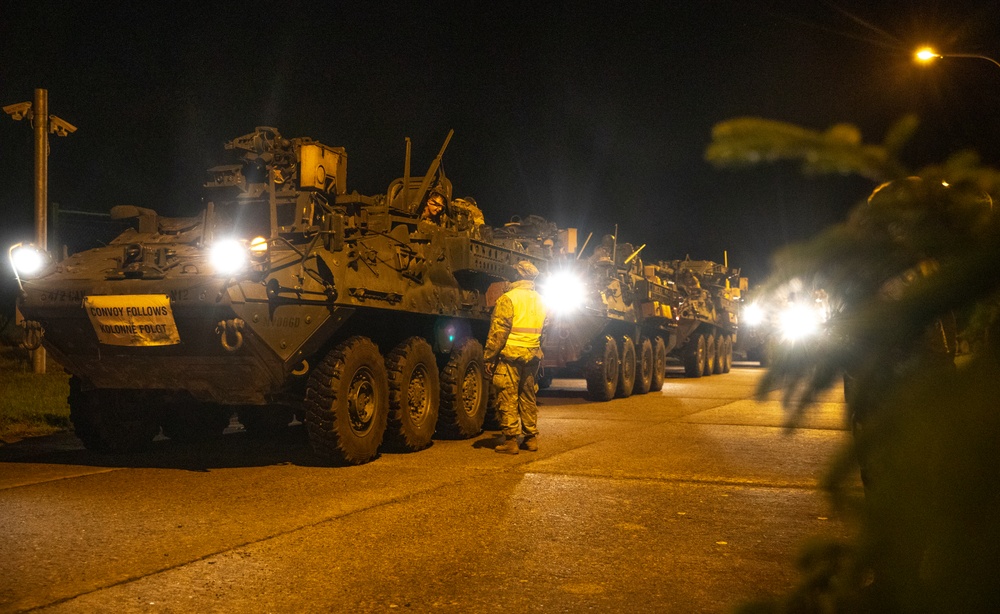 2CR Soldiers convoy to Hungry for Saber Guardian 25