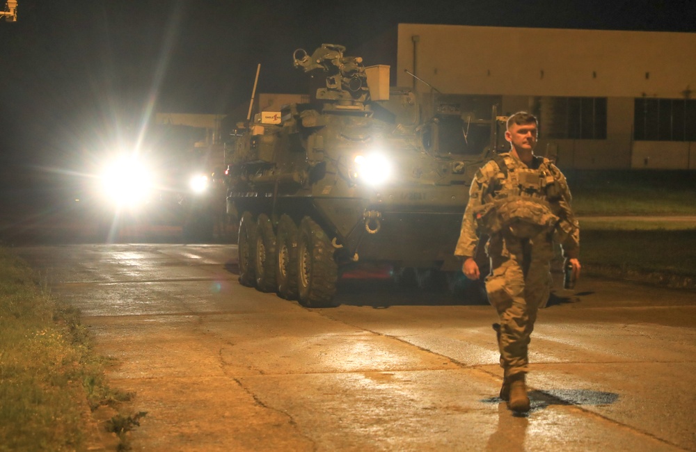 2CR Soldiers convoy to Hungry for Saber Guardian 25