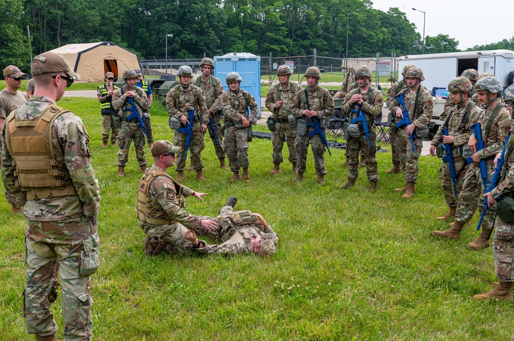 182nd Airlift Wing trains at the Combat Readiness Inspection Rodeo