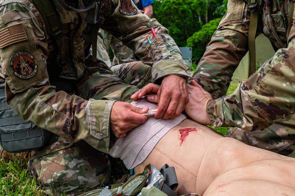 182nd Airlift Wing trains at the Combat Readiness Inspection Rodeo