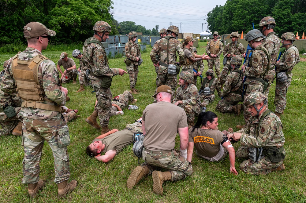 182nd Airlift Wing trains at the Combat Readiness Inspection Rodeo