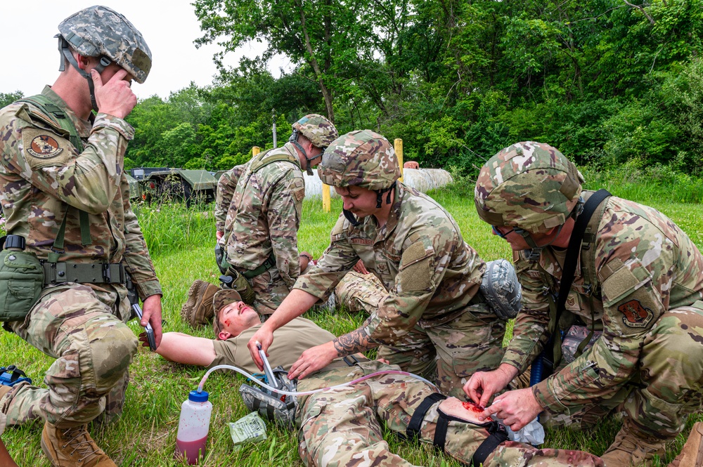 182nd Airlift Wing trains at the Combat Readiness Inspection Rodeo
