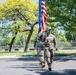 142nd Wing Base Honor Guard Practices Posting of the Colors
