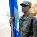 142nd Wing Base Honor Guard Practices Posting of the Colors
