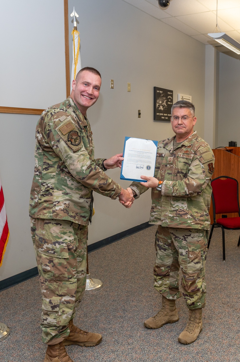 CMSgt Yemm Retires after 39 Years of Service