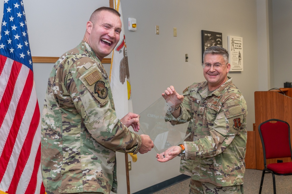 CMSgt Yemm Retires after 39 Years of Service