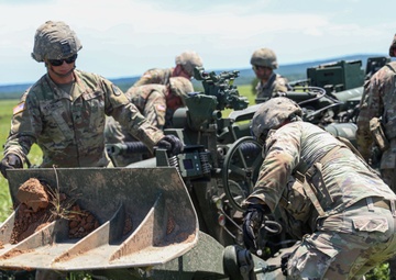 206th Field Artillery Conducts Close-Range Live Fire
