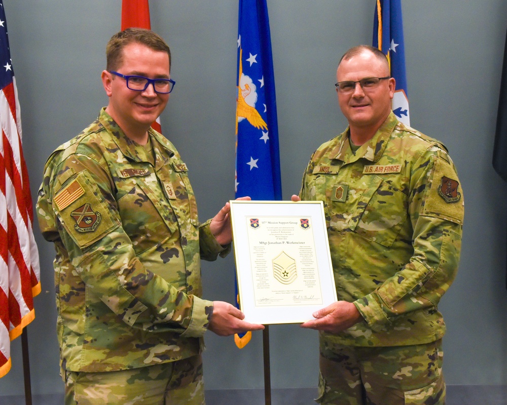 TSGT Werkmeister is promoted