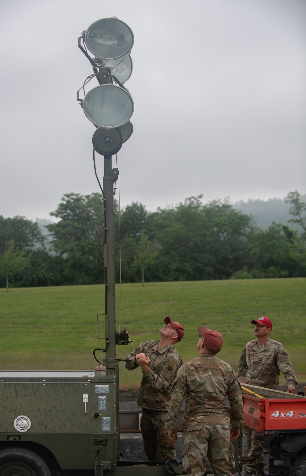 Rapid Airfield Damage Repair system under construction at Pa. Air National Guard Schoolhouse