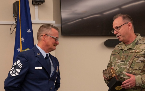 Chief Master Sgt. David Rey Promotion Ceremony