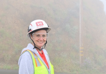 Debris removal site visit in Las Flores Canyon