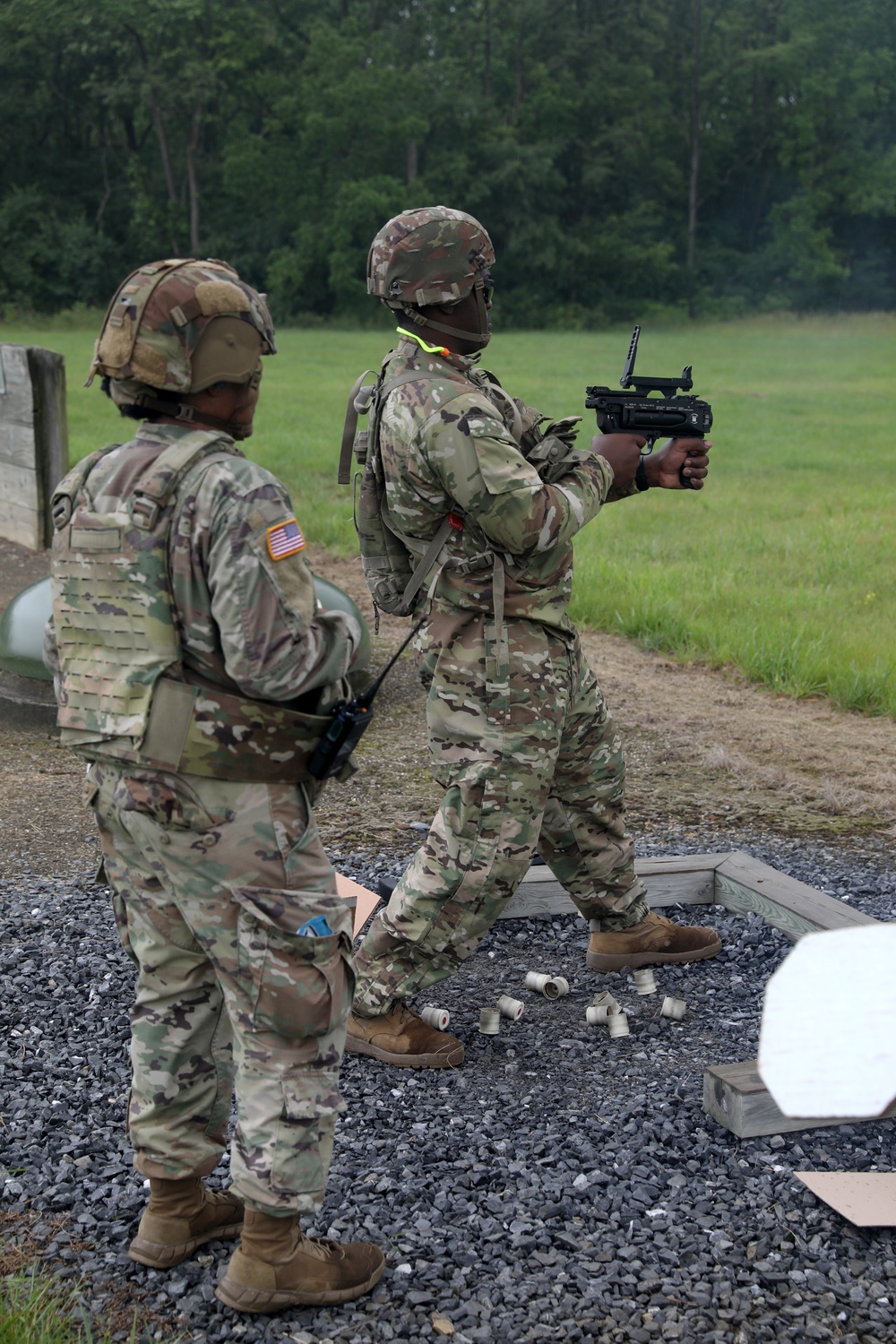 U.S. Soldiers Execute M320 Grenade Launcher Training