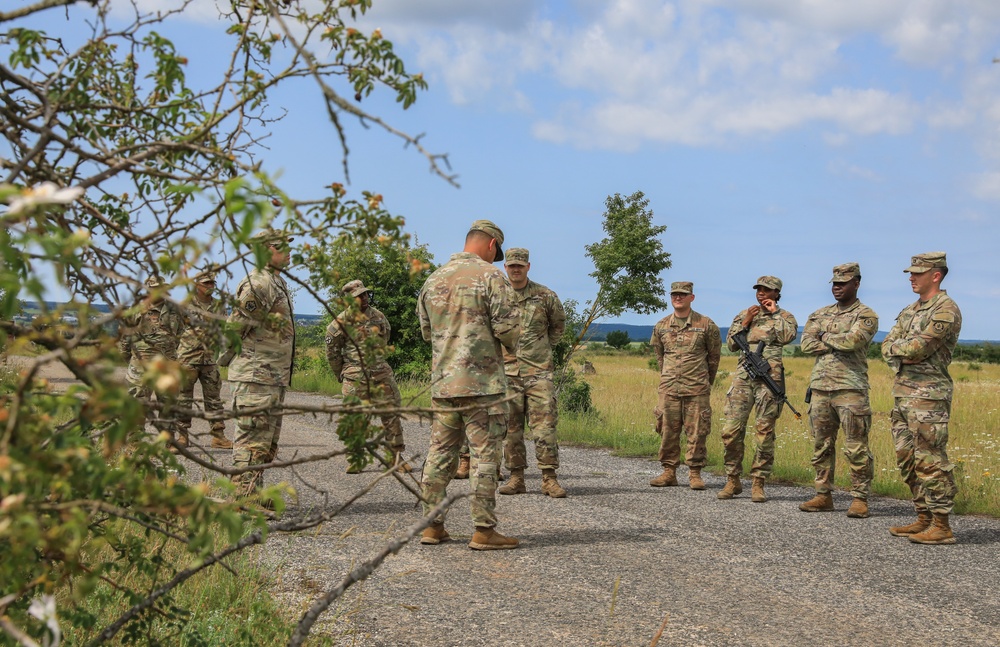 2CR Soldiers arrive at Camp Croft training area for Saber Guardian 25
