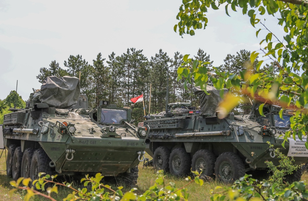 2CR Soldiers arrive at Camp Croft training area for Saber Guardian 25