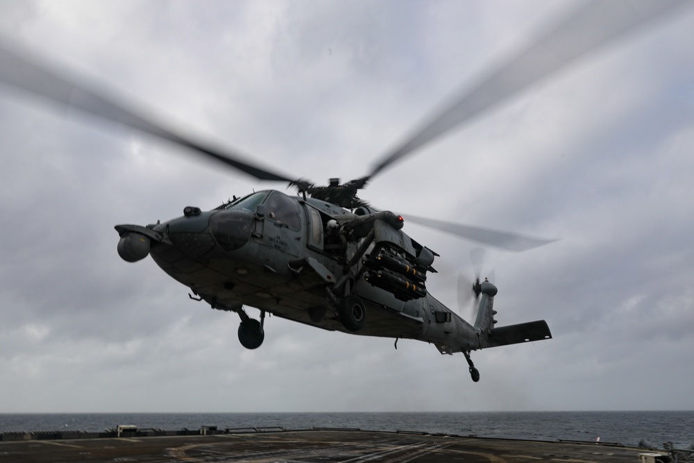 USS Princeton conducts operations in the U.S. Central Command area of responsibility as part of the Carl Vinson Carrier Strike Group
