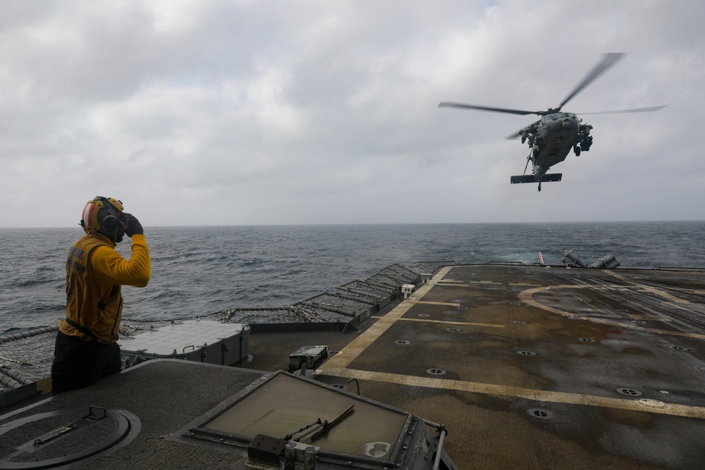 USS Princeton conducts operations in the U.S. Central Command area of responsibility as part of the Carl Vinson Carrier Strike Group