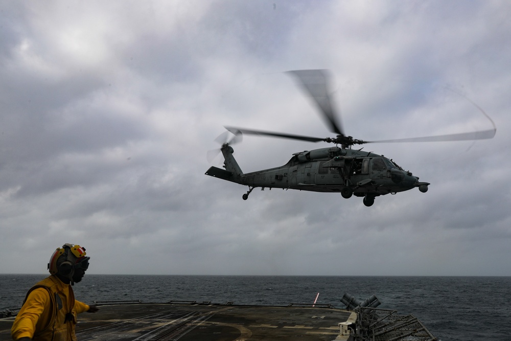 USS Princeton conducts operations in the U.S. Central Command area of responsibility as part of the Carl Vinson Carrier Strike Group