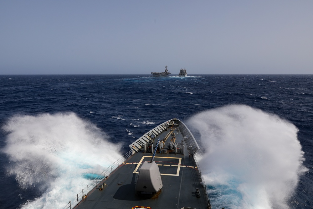 USS Princeton conducts operations in the U.S. Central Command area of responsibility as part of the Carl Vinson Carrier Strike Group