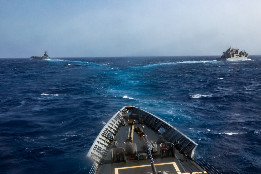 USS Princeton conducts operations in the U.S. Central Command area of responsibility as part of the Carl Vinson Carrier Strike Group