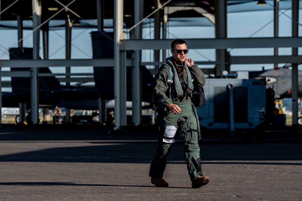 142nd Wing F-15EX Prepares for Take-Off