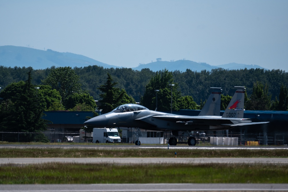 F-15EX Eagle II prepares for take-off