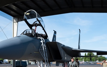 142nd Wing F-15s Prepare for Take-Off