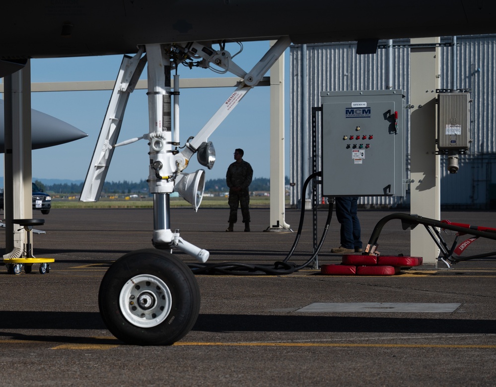 142nd Wing F-15s Prepare for Take-Off