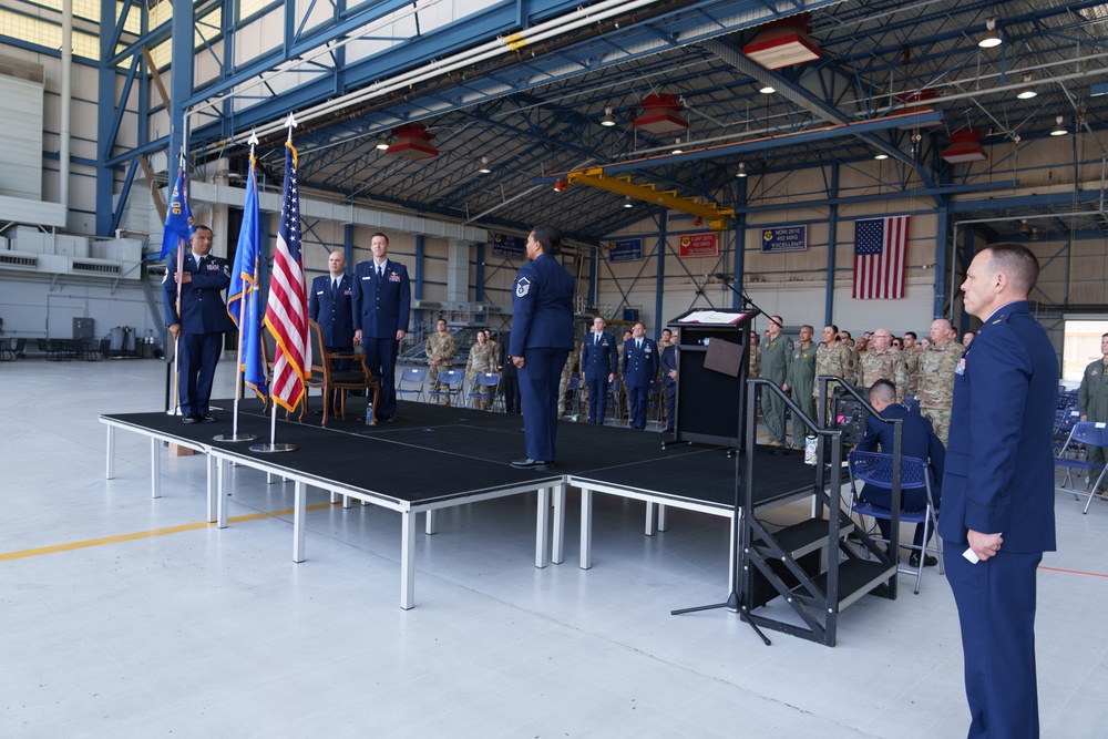 452d Aeromedical Evacuation Squadron Assumption of Command ceremony