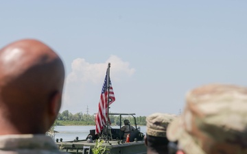 U.S. Soldiers Rehearse Wet Gap Crossings for Saber Guardian 25