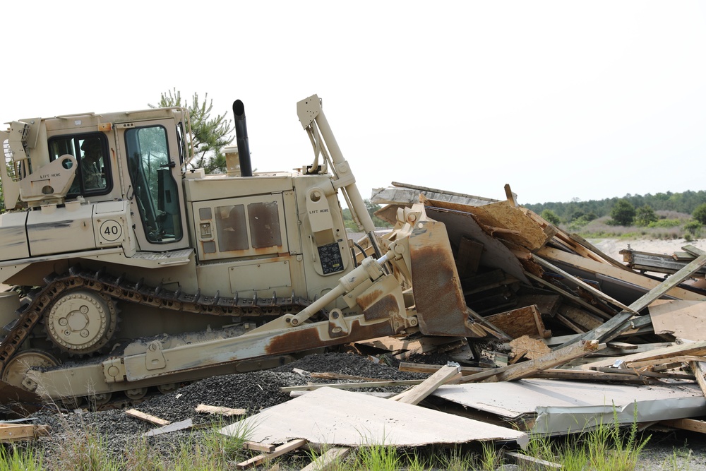QLLEX supports Fort Dix Range Control with demolition of training aids