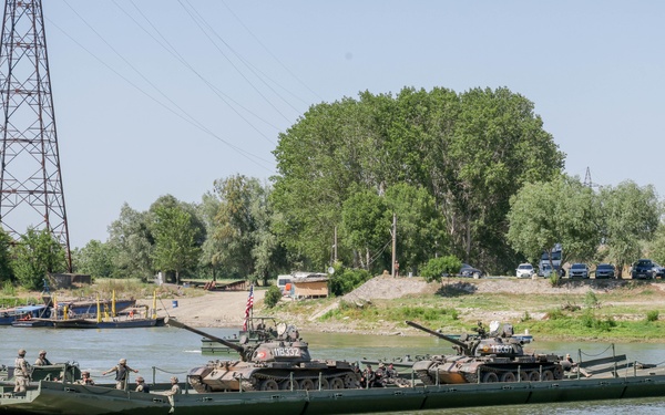 U.S. Soldiers Rehearse Wet Gap Crossings for Saber Guardian 25