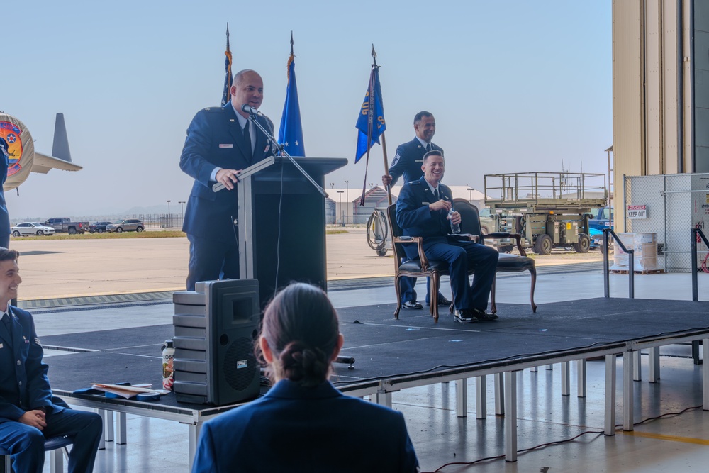 452d Aeromedical Evacuation Squadron Assumption of Command ceremony
