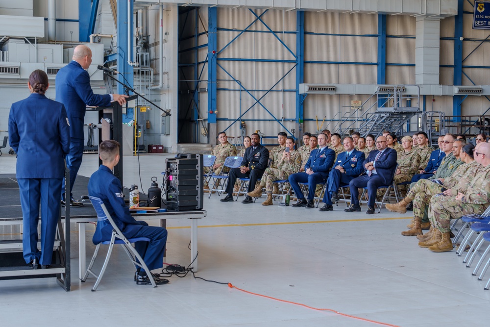 452d Aeromedical Evacuation Squadron Assumption of Command ceremony