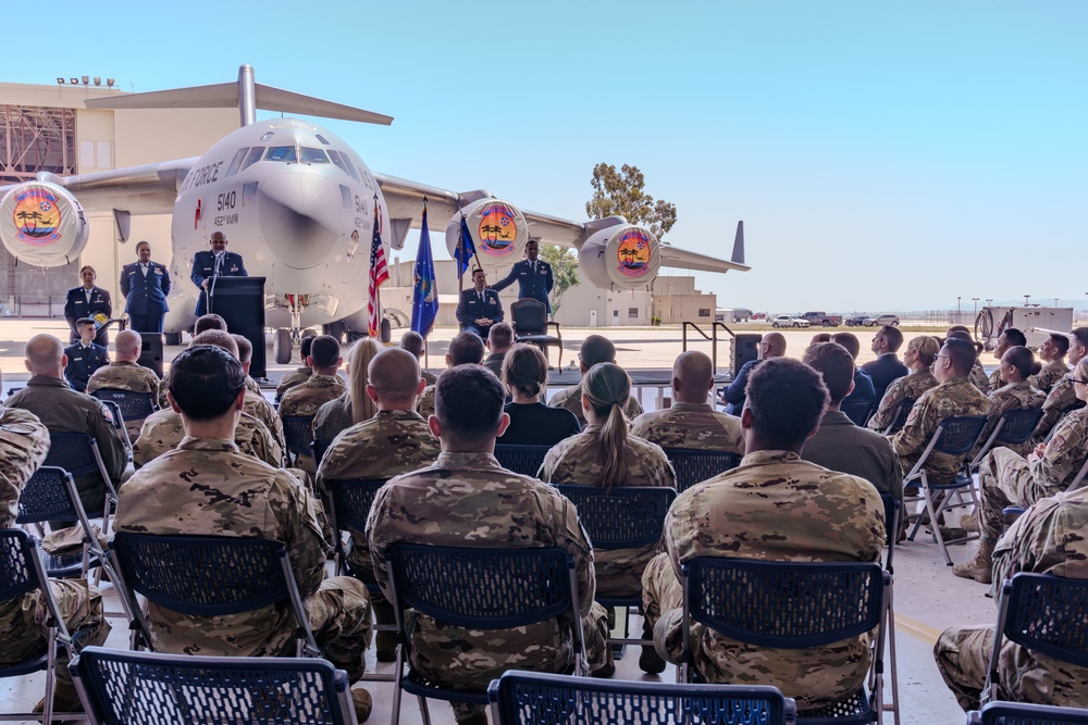452d Aeromedical Evacuation Squadron Assumption of Command ceremony