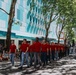 Marines and Sailors Participate in the Grand Floral Parade during Portland Fleet Week