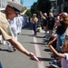 Marines and Sailors Participate in the Grand Floral Parade during Portland Fleet Week